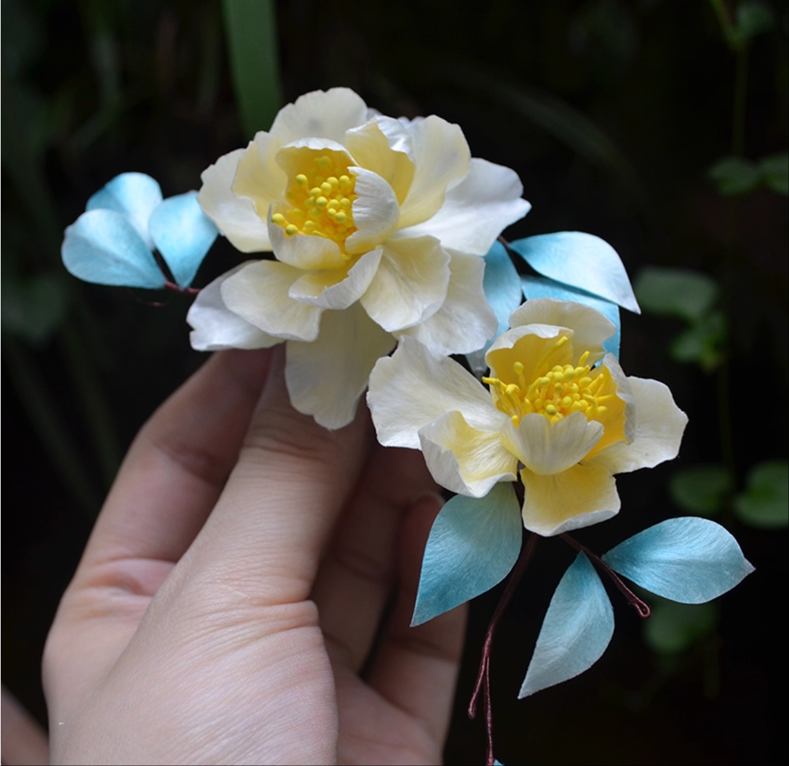 Peony Reverie-Heirloom Silk Brooch